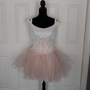 💃Beautiful handmade Blush Tulle dress NWOT